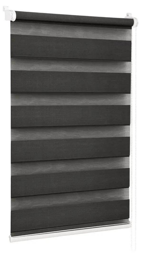 Рулонная штора день-ночь Delfa Mini СРШ-45818 43x160 (Anthracite)