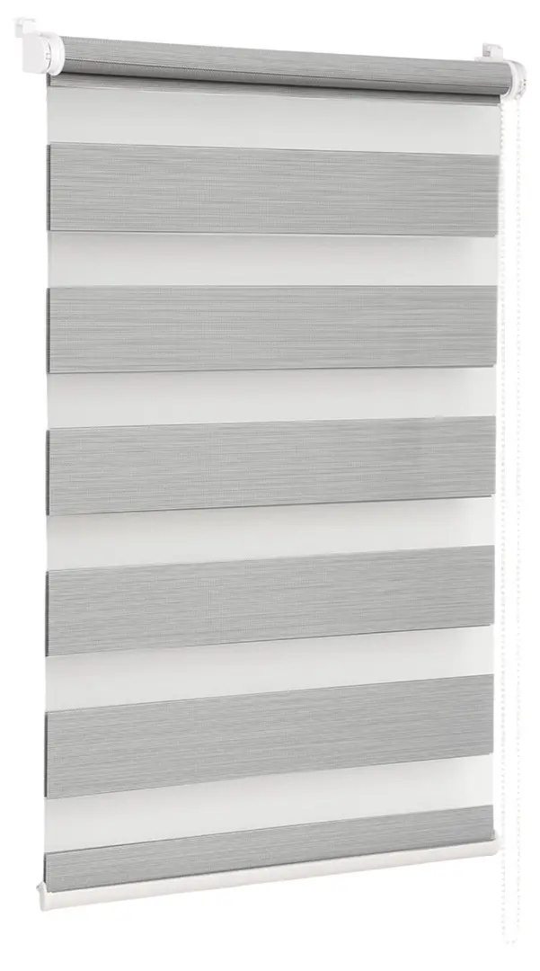 Рулонная штора день-ночь Delfa Mini СРШ-45903 57x160 (Light Grey)