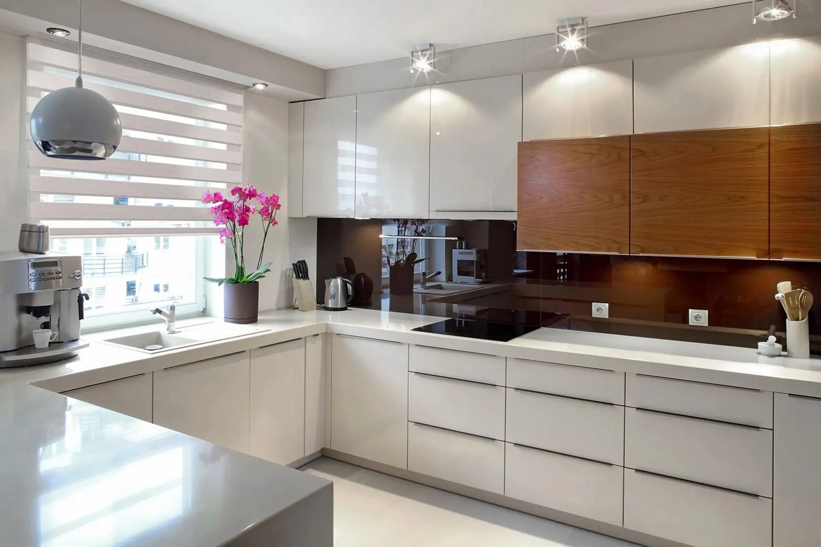 Рулонная штора день-ночь Delfa Nature Mini СРШ-01МК 408 73x160 (Beige)