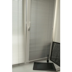 Жалюзи горизонтальные Delfa BlackOut 43x160cm (Silver) Thumb