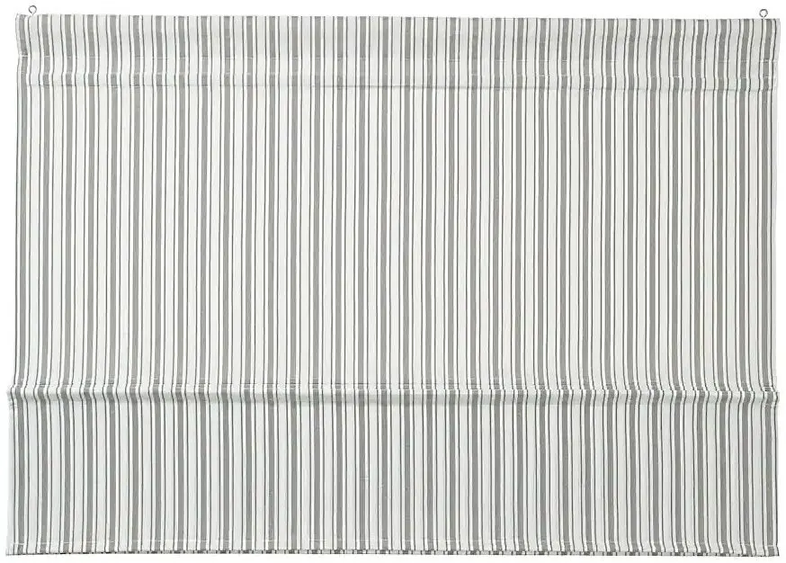 Римская штора Ikea Ringblomma 120x160 (Белый/Зеленый/В полоску)