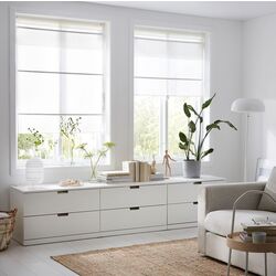 Jaluzele romane Ikea Ringblomma 80x160 (Alb) Thumb