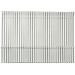 Римская штора Ikea Ringblomma 80x160 (Белый/Зеленый/В полоску)