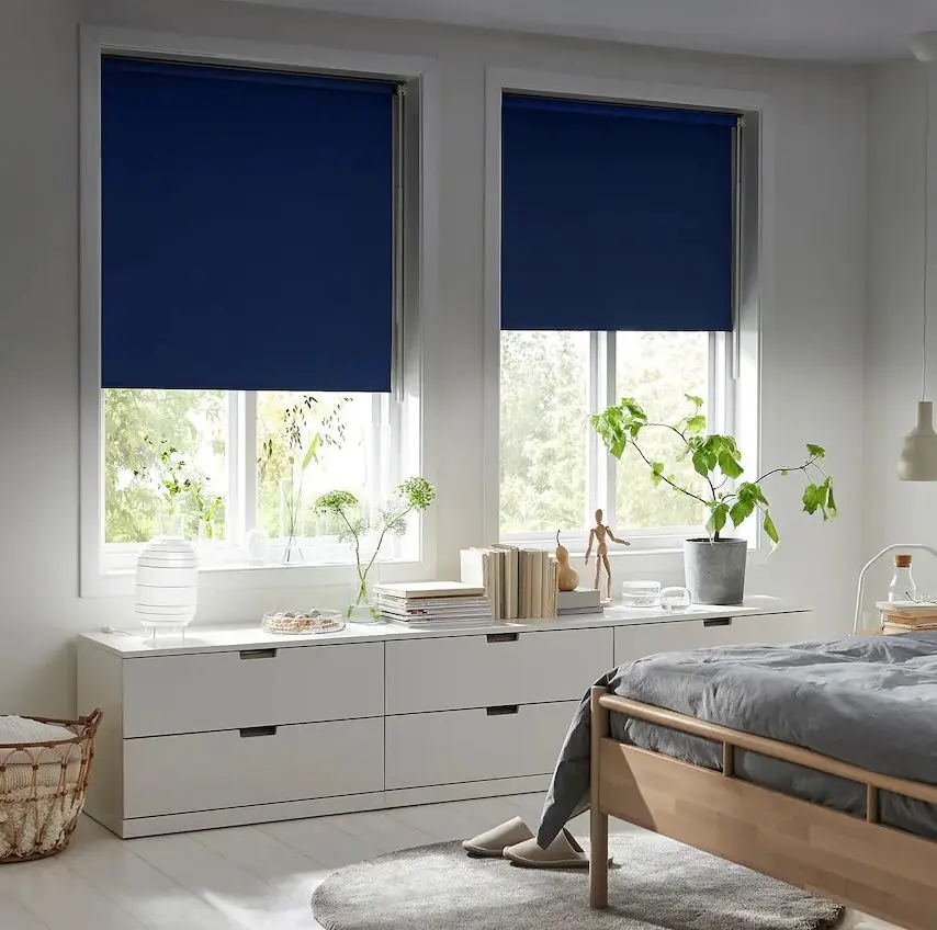 Рулонная штора Ikea Fridans 160x195 (Синий) - 4