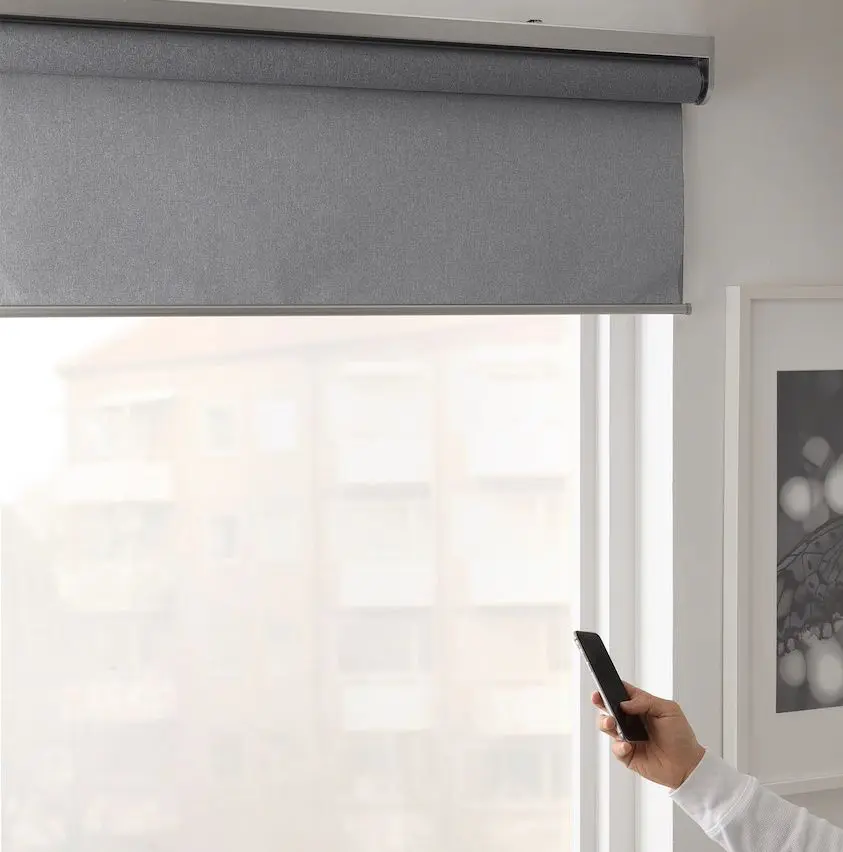 Рулонная штора Ikea Fyrtur непрозрачная/беспроводная/на батарейках 140x195 (Серый) - 3