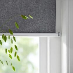 Рулонная штора Ikea Fyrtur непрозрачная/беспроводная/на батарейках 140x195 (Серый) Thumb