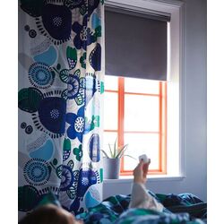 Рулонная штора Ikea Fyrtur непрозрачная/беспроводная/на батарейках 140x195 (Серый) Thumb