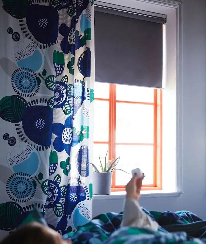 Рулонная штора Ikea Fyrtur непрозрачная/беспроводная/на батарейках 140x195 (Серый) - 6