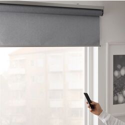 Рулонные жалюзи Ikea Fyrtur беспроводная/на батарейках 60x195 (Серый) Thumb