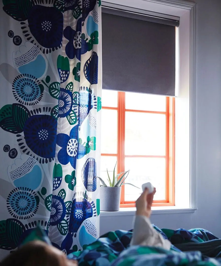 Jaluzele rulou Ikea Fyrtur wireless/cu baterii 100x195 (Gri) - 6