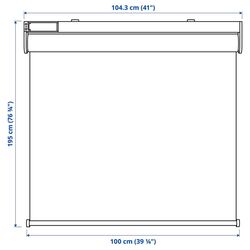 Jaluzele rulou Ikea Fyrtur wireless/cu baterii 100x195 (Gri) Thumb