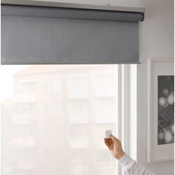 Рулонные жалюзи Ikea Fyrtur беспроводные/на батарейках 120x195 (Серый) Thumb