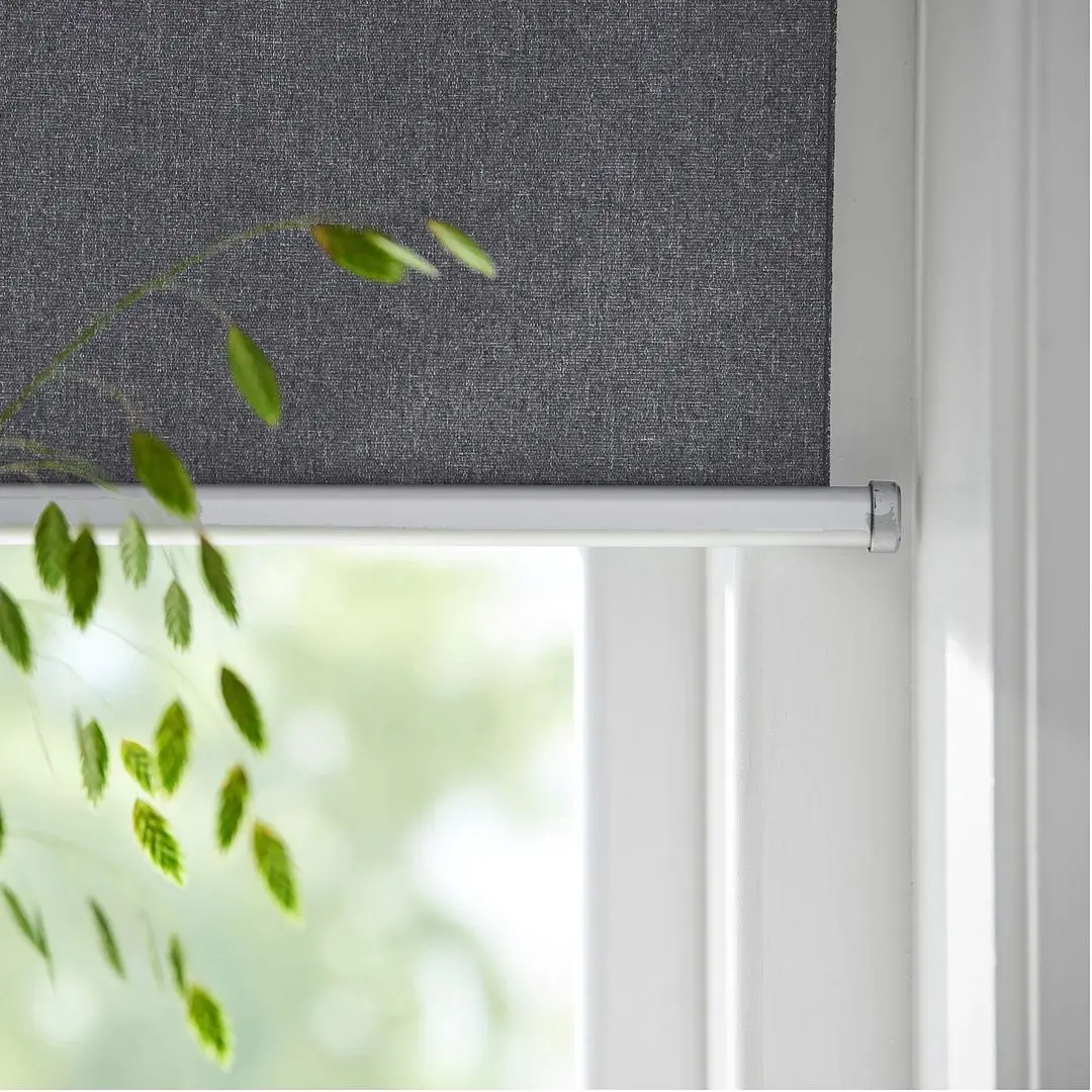 Рулонные жалюзи Ikea Fyrtur беспроводные/на батарейках 120x195 (Серый) - 5