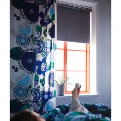 Рулонные жалюзи Ikea Fyrtur беспроводные/на батарейках 120x195 (Серый) Thumb