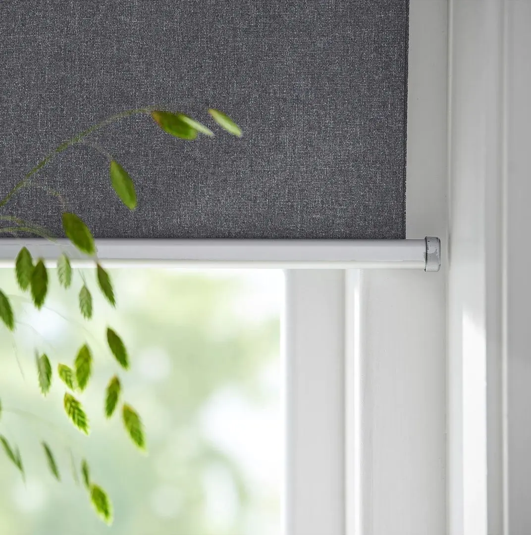 Рулонные жалюзи Ikea Fyrtur беспроводные/на батарейках 80x195 (Серый) - 2