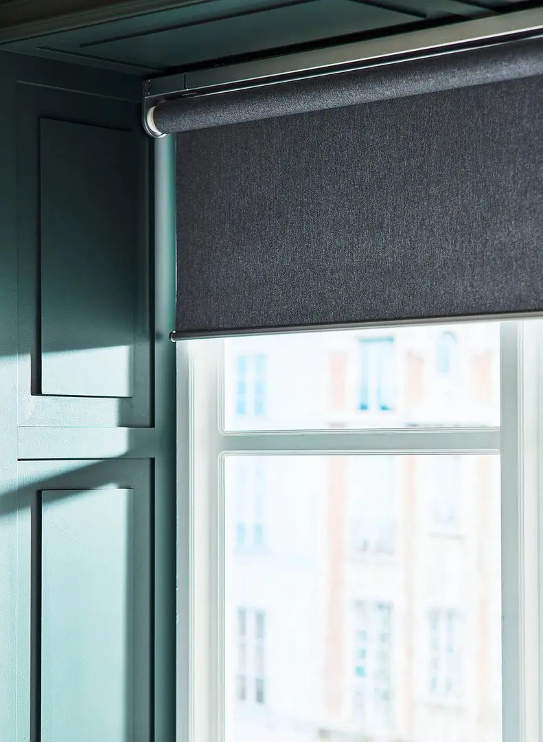 Рулонные жалюзи Ikea Fyrtur беспроводные/на батарейках 80x195 (Серый) - 3