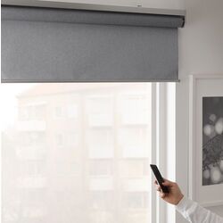 Рулонные жалюзи Ikea Fyrtur беспроводные/на батарейках 80x195 (Серый) Thumb