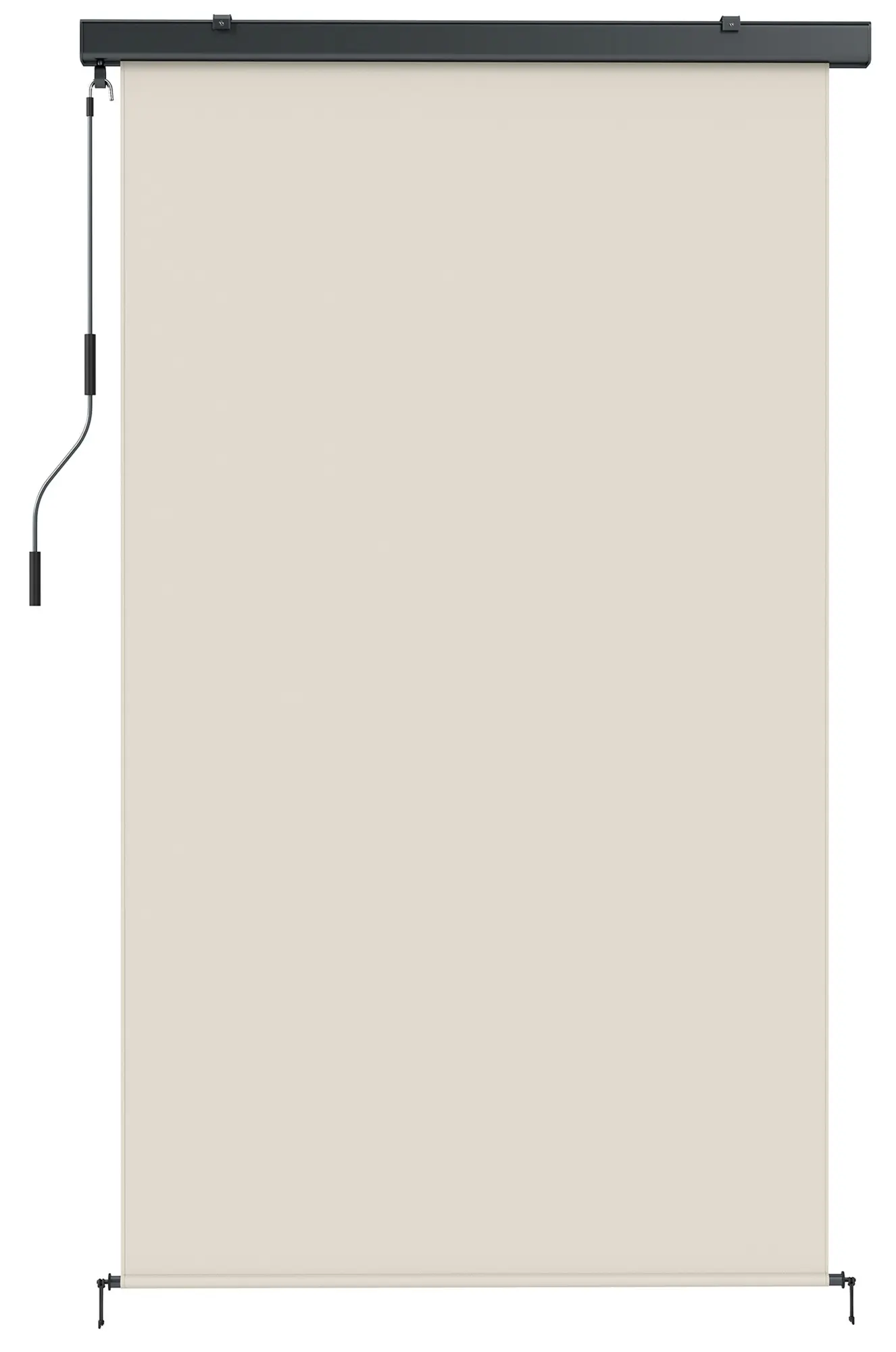 Рулонная штора наружная Outsunny 840-290V00CW (Cream White) - 2