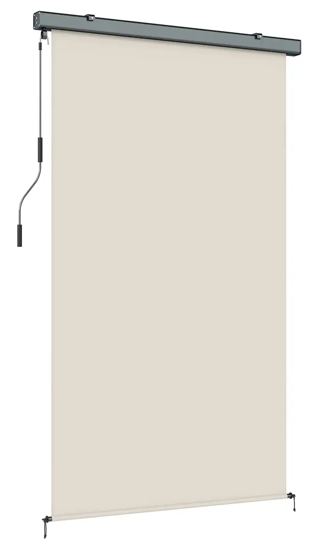 Рулонная штора наружная Outsunny 840-290V00CW (Cream White)