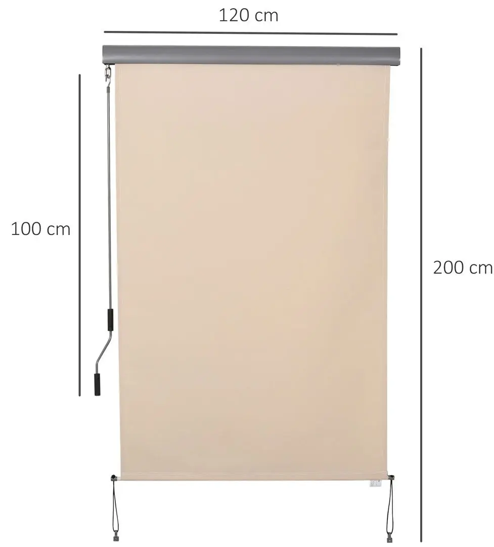 Рулонная штора Outsunny 830-235CW (Beige)
