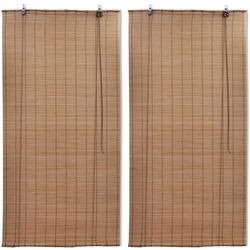 Набор рулонных штор VidaXL 3057521 150x220cm (Brown)